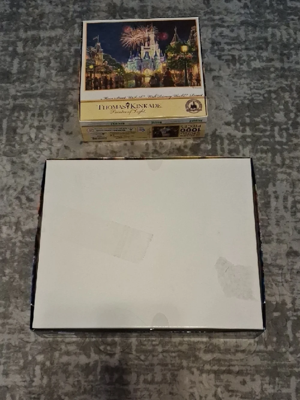 Lot of 2 Disney Thomas Kinkade Puzzles